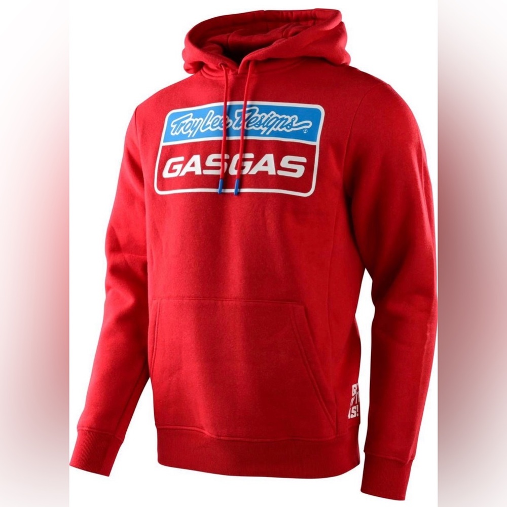 NWT TLD Gasgas Team Stock Pullover Hoodie Red Heather MD